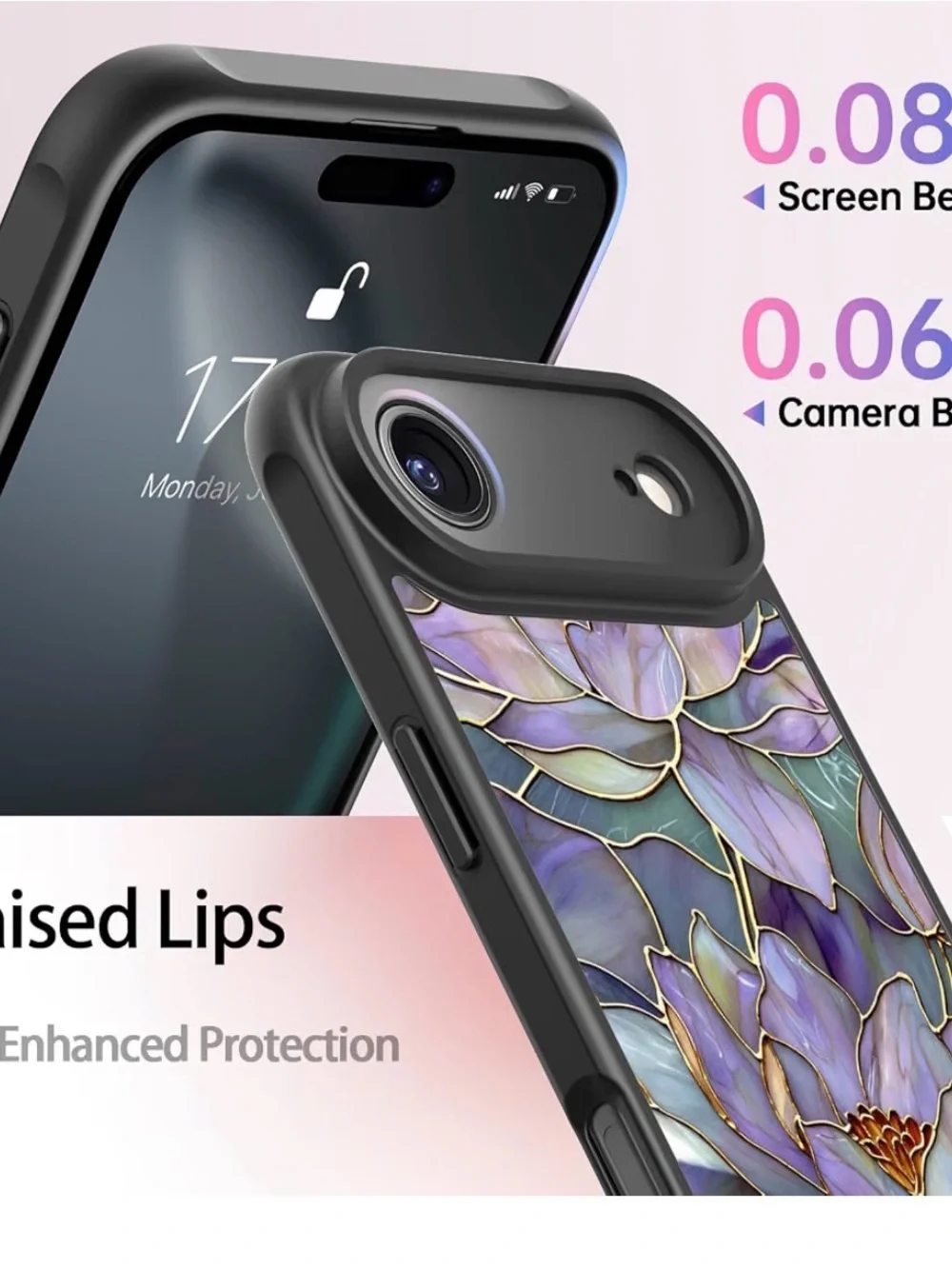 Purple wildflowers Phone Case - Compatible with iPhone 17 air NEW military grade